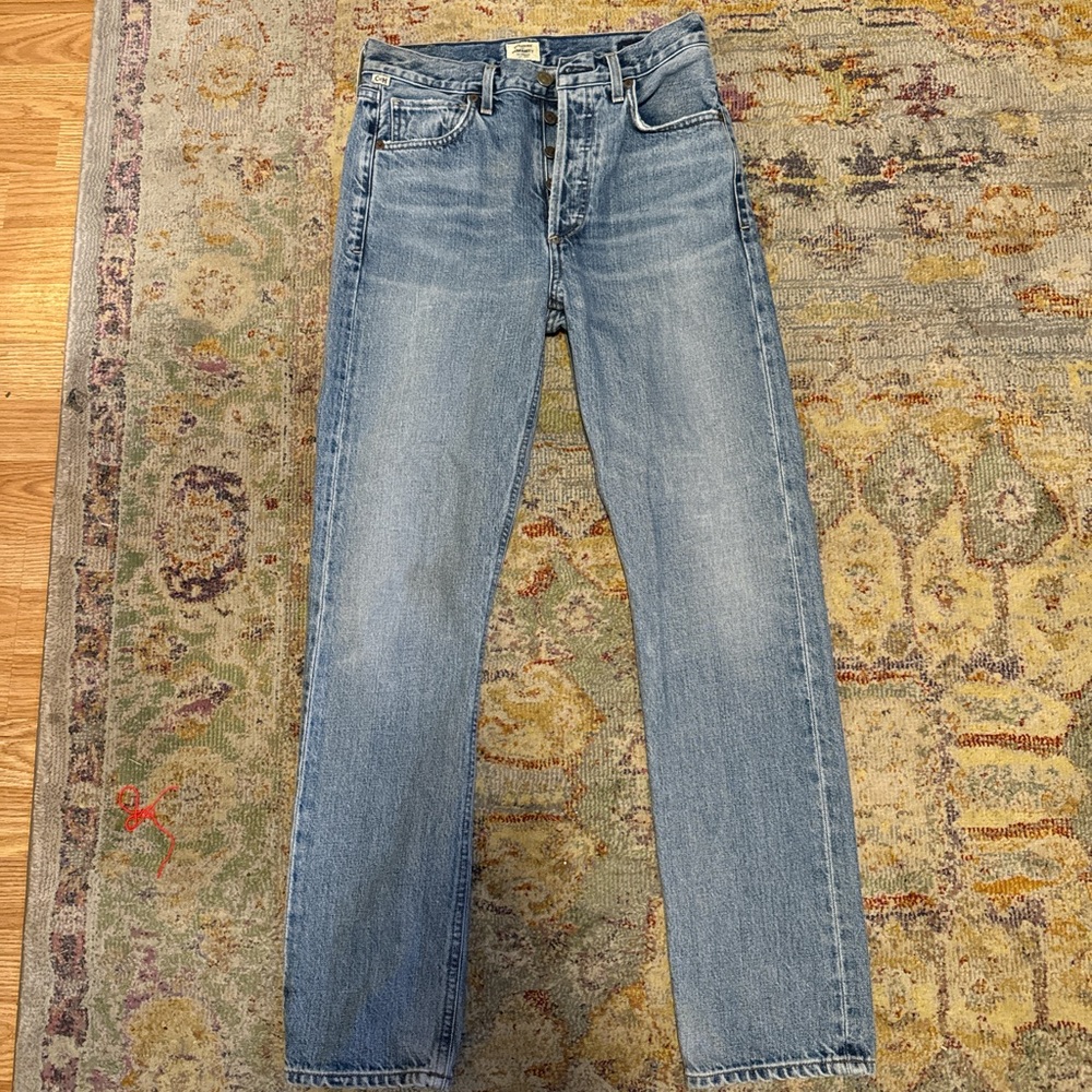 Citizens of Humanity premium vintage "Charlotte" high rise straight jeans.